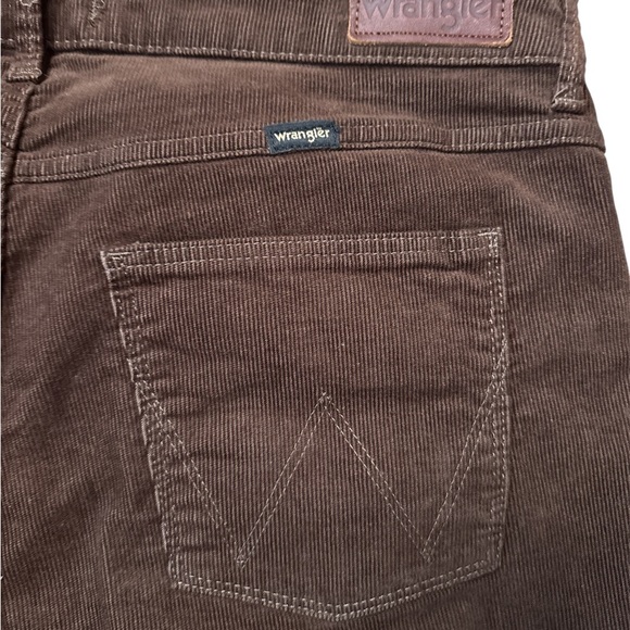 Wrangler Chocolate Corduroy Flare Cords jeans sz 34 x 33 - Picture 2 of 4